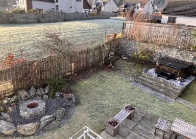 View of garden from Bedroom 1 (super king)